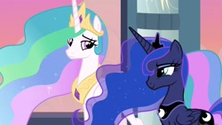Size: 1920x1080 | Tagged: safe, imported from derpibooru, screencap, princess celestia, princess luna, pony, the last problem, royal sisters