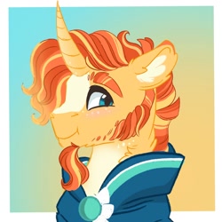 Size: 2000x2000 | Tagged: safe, artist:scarletskitty12, imported from derpibooru, sunburst, pony, unicorn, cute, looking at you, male, solo, stallion, sunbetes