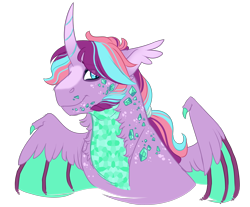 Size: 800x662 | Tagged: safe, artist:azure-art-wave, imported from derpibooru, oc, oc only, oc:lucid vision, dracony, dragon, hybrid, pony, bust, interspecies offspring, offspring, parent:princess flurry heart, parent:spike, parents:flurryspike, portrait, simple background, solo, transparent background