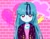 Size: 2048x1578 | Tagged: safe, artist:rileyav, imported from derpibooru, sonata dusk, equestria girls, rainbow rocks, alternate hairstyle, anime, choker, cloud, cute, female, graffiti, heart, looking at you, loose hair, solo, sonatabetes, wall