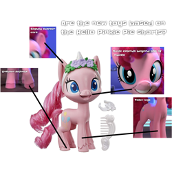 Size: 1378x1378 | Tagged: safe, imported from derpibooru, pinkie pie, earth pony, pony, hello pinkie pie, my little pony: pony life, 3d puppet, female, g4.5, irl, photo, stock image, toy