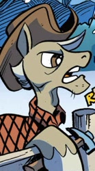 Size: 230x415 | Tagged: safe, artist:andypriceart, idw, imported from derpibooru, icy shanks, earth pony, pony, spoiler:comic, spoiler:comic67, cropped, male, official comic, stallion, tempest's tale