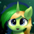 Size: 1300x1300 | Tagged: safe, artist:emeraldgalaxy, imported from derpibooru, oc, oc only, oc:emerald galaxy, pony, unicorn, bust, cute, female, mare, portrait, smiling, solo