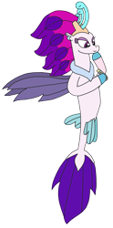 Size: 1507x3040 | Tagged: safe, artist:supahdonarudo, imported from derpibooru, queen novo, seapony (g4), series:novoember, my little pony: the movie, holding, hoof on chin, message in a bottle, simple background, thinking, transparent background