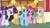 Size: 1920x1080 | Tagged: safe, imported from derpibooru, screencap, applejack, fluttershy, pinkie pie, rainbow dash, rarity, spike, twilight sparkle, alicorn, dragon, the last crusade, cute, dashabetes, mane six, smiling, twilight sparkle (alicorn), winged spike, wings