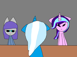 Size: 1934x1414 | Tagged: safe, artist:inkedespeon, imported from derpibooru, maud pie, starlight glimmer, trixie, earth pony, pony, unicorn, 1000 hours in ms paint, female, floppy ears, mare