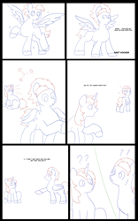 Size: 5000x8000 | Tagged: safe, artist:chedx, imported from derpibooru, oc, oc only, oc:fast hooves, oc:home defence, clydesdale, pony, comic:the fusion flashback, butt, comic, commissioner:bigonionbean, confused, confusion, dialogue, flank, fusion, fusion:big macintosh, fusion:fast hooves, fusion:flash sentry, fusion:home defence, fusion:shining armor, fusion:trouble shoes, large butt, magic, panicking, parent:big macintosh, parent:shining armor, plot, potion, sketch, sketch dump, spread wings, swelling, wings extended, writer:bigonionbean