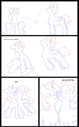 Size: 5000x8000 | Tagged: safe, artist:chedx, imported from derpibooru, oc, oc only, oc:fast hooves, oc:home defence, clydesdale, pony, comic:the fusion flashback, butt, comic, commissioner:bigonionbean, confused, confusion, dialogue, flank, fusion, fusion:big macintosh, fusion:fast hooves, fusion:flash sentry, fusion:home defence, fusion:shining armor, fusion:trouble shoes, large butt, magic, panicking, parent:big macintosh, parent:shining armor, plot, potion, sketch, sketch dump, spread wings, swelling, wings extended, writer:bigonionbean