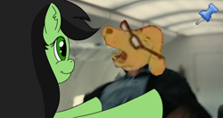 Size: 1000x528 | Tagged: safe, artist:anonymous, imported from derpibooru, oc, oc:filly anon, pony, /mlp/, 4chan, arthur, baneposting, drawthread, female, filly, janitor, mr. morris, pushing