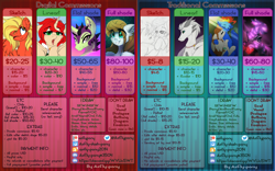 Size: 3500x2177 | Tagged: safe, artist:airfly-pony, imported from derpibooru, pony, advertisement, commission info, price sheet