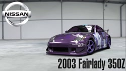 Size: 1280x720 | Tagged: safe, imported from derpibooru, rarity, pony, unicorn, car, female, forza motorsport 4, game screencap, mare, nissan, nissan 350z, video game