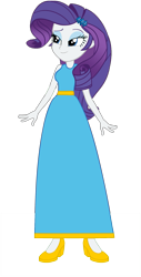 Size: 1067x2096 | Tagged: safe, artist:cartoonmasterv3, imported from derpibooru, rarity, human, equestria girls, clothes, dress, female, humanized, long dress, solo, vector
