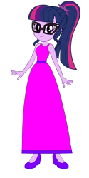 Size: 1067x2134 | Tagged: safe, artist:cartoonmasterv3, imported from derpibooru, sci-twi, twilight sparkle, human, equestria girls, clothes, dress, female, humanized, long dress, solo, vector