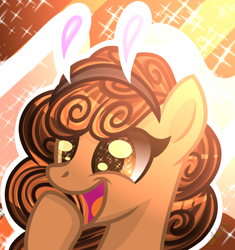 Size: 1764x1880 | Tagged: safe, artist:domina-venatricis, imported from derpibooru, oc, oc only, pony, bunny ears, bust, female, mare, portrait, solo