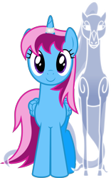 Size: 4000x6403 | Tagged: safe, artist:parclytaxel, imported from derpibooru, oc, oc only, oc:parcly taxel, oc:spindle, alicorn, pony, windigo, 2020 community collab, derpibooru community collaboration, .svg available, absurd resolution, alicorn oc, c:, cute, female, horn, horn ring, looking at you, mare, ocbetes, simple background, smiling, transparent background, vector, windigo oc