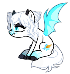 Size: 1024x1090 | Tagged: safe, artist:chococolte, imported from derpibooru, oc, oc only, oc:iclyn blaze, bat pony, pony, base used, female, horns, mare, simple background, solo, transparent background
