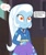 Size: 543x647 | Tagged: safe, edit, edited screencap, editor:thomasfan45, imported from derpibooru, screencap, trixie, equestria girls, equestria girls series, rarity investigates: the case of the bedazzled boot, 1000 hours in ms paint, blank expression, clothes, cropped, cute, diatrixes, enslaved, female, hoodie, implied rainbow dash, jacket, jewelry, mind control, necklace, obey, offscreen character, request, skirt, solo, speech bubble, story included, thought bubble