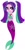 Size: 404x802 | Tagged: safe, artist:cruelladevil84, imported from derpibooru, aria blaze, mermaid, equestria girls, crossed arms, cutie mark on tail, female, fins, jewelry, looking at you, mermaid tail, mermaidized, midriff, necklace, pendant, pigtails, simple background, solo, species swap, tail, twintails, vector, white background