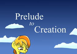 Size: 2480x1754 | Tagged: safe, artist:greeneyedmistress, imported from derpibooru, spitfire, pegasus, pony, comic:prelude to creation, female, mare, sky, solo, younger