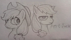 Size: 940x533 | Tagged: safe, artist:cuppa-ale, imported from derpibooru, applejack, pony, applejack is not amused, applejack's hat, cowboy hat, hat, traditional art, unamused