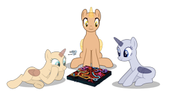 Size: 4672x2608 | Tagged: safe, artist:doraair, imported from derpibooru, oc, oc only, alicorn, pony, alicorn oc, base, board game, horn, lying down, simple background, sitting, transparent background