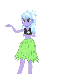 Size: 556x700 | Tagged: safe, artist:lucaspache, imported from derpibooru, cloudchaser, human, equestria girls, belly button, clothes, equestria girls-ified, female, grass skirt, hula, hula dance, midriff, skirt