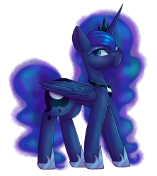 Size: 1024x1154 | Tagged: safe, artist:lunagalaxy2003, imported from derpibooru, princess luna, alicorn, pony, female, hoof shoes, mare, simple background, solo, transparent background