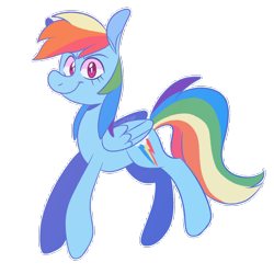 Size: 1000x1000 | Tagged: safe, artist:loopdalamb, imported from derpibooru, rainbow dash, pegasus, pony, female, solo