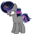 Size: 732x778 | Tagged: safe, artist:yourrdazzle, imported from derpibooru, oc, oc only, oc:crescent moon, pony, unicorn, base used, female, mare, offspring, parent:king sombra, parent:twilight sparkle, parents:twibra, simple background, solo, transparent background