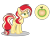 Size: 1024x753 | Tagged: safe, artist:yourrdazzle, imported from derpibooru, oc, oc only, oc:ginger fox, earth pony, pony, base used, female, mare, offspring, parent:applejack, parent:flam, parents:flamjack, simple background, solo, transparent background