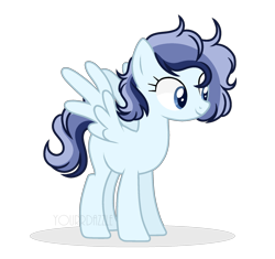 Size: 1024x962 | Tagged: safe, artist:yourrdazzle, imported from derpibooru, oc, oc only, oc:cerulean mist, pegasus, pony, base used, female, mare, offspring, parent:quibble pants, parent:rainbow dash, parents:quibbledash, simple background, solo, transparent background