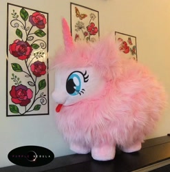 Size: 1280x1294 | Tagged: safe, artist:purplenebulastudios, imported from derpibooru, oc, oc:fluffle puff, pony, irl, photo, plushie, solo