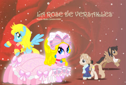 Size: 2900x1966 | Tagged: safe, artist:jucamovi1992, imported from derpibooru, pony, andre, fensen, la rose de versailles, lady oscar, marie antoinette, ponified