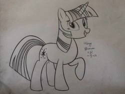 Size: 960x720 | Tagged: safe, artist:henry forewen, imported from derpibooru, twilight sparkle, pony, female, sketch, solo, traditional art