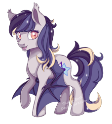 Size: 804x884 | Tagged: safe, artist:shady-bush, imported from derpibooru, oc, oc only, oc:sweet tone, bat pony, pony, female, mare, simple background, solo, transparent background