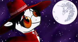 Size: 1980x1080 | Tagged: safe, artist:aolorn, imported from derpibooru, pony, anime, full moon, hellsing, mare in the moon, moon, ponified