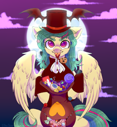 Size: 2756x3000 | Tagged: safe, artist:djkaskan, imported from derpibooru, pegasus, pony, blood, candy, food, moon