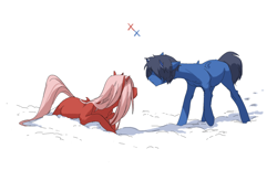 Size: 1280x788 | Tagged: safe, artist:hellaoggi, imported from derpibooru, pony, anime, darling in the franxx, ponified