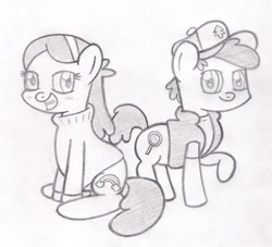 Size: 900x818 | Tagged: safe, artist:seabastian, imported from derpibooru, earth pony, pony, colt, dipper pines, female, filly, gravity falls, mabel pines, male, ponified