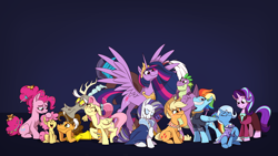 Size: 7680x4320 | Tagged: safe, artist:piemations, imported from derpibooru, applejack, cheese sandwich, discord, fluttershy, li'l cheese, pinkie pie, rainbow dash, rarity, spike, starlight glimmer, trixie, twilight sparkle, alicorn, draconequus, dragon, earth pony, pegasus, pony, unicorn, the last problem, absurd resolution, cheesepie, clothes, council of friendship, end of ponies, female, filly, high res, male, mane seven, mane six, mare, older, older applejack, older cheese sandwich, older fluttershy, older mane seven, older mane six, older pinkie pie, older rainbow dash, older rarity, older spike, older starlight glimmer, older trixie, older twilight, princess twilight 2.0, shipping, skirt, stallion, straight, suit, twilight sparkle (alicorn), winged spike, wings