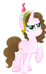 Size: 900x1428 | Tagged: safe, artist:wisheslotus, imported from derpibooru, oc, oc only, pony, unicorn, big crown thingy, element of magic, female, horn, jewelry, looking up, mare, raised hoof, regalia, simple background, solo, transparent background, unicorn oc