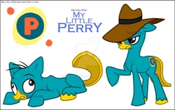 Size: 900x570 | Tagged: safe, artist:selyelydis, imported from derpibooru, pony, perry the platypus, phineas and ferb, ponified