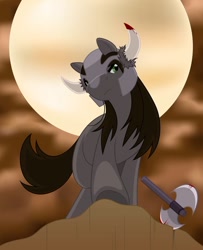 Size: 806x991 | Tagged: safe, artist:cloudyrei, imported from derpibooru, pony, metalocalypse, nathan explosion, ponified