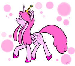 Size: 721x629 | Tagged: safe, artist:pumpkinpie16, imported from derpibooru, alicorn, pony, adventure time, ponified, princess bubblegum