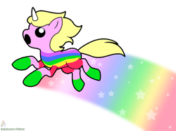 Size: 800x599 | Tagged: safe, artist:raygirl, imported from derpibooru, pony, adventure time, lady rainicorn, ponified