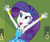 Size: 1274x1080 | Tagged: safe, imported from derpibooru, screencap, rarity, equestria girls, equestria girls series, holidays unwrapped, spoiler:eqg series (season 2), armpits, arms in the air, bracelet, canterlot high, cropped, excited, female, geode of shielding, hallway, jewelry, lockers, magical geodes, o come all ye squashful, open mouth, rarity peplum dress, solo