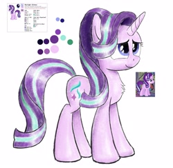 Size: 3073x3000 | Tagged: safe, artist:sheeppony, imported from derpibooru, starlight glimmer, pony, unicorn, chest fluff, female, smiling, solo