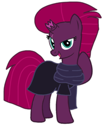 Size: 848x1040 | Tagged: safe, artist:徐詩珮, imported from derpibooru, fizzlepop berrytwist, tempest shadow, pony, unicorn, alternate universe, base used, broken horn, clothes, cute, horn, scarf, simple background, tempestbetes, transparent background