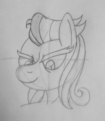 Size: 1368x1578 | Tagged: safe, artist:supra80, imported from derpibooru, doctor caballeron, rainbow dash, anthro, pegasus, pony, clothes, cosplay, costume, female, grayscale, mare, monochrome, rule 63, sketch, solo, traditional art