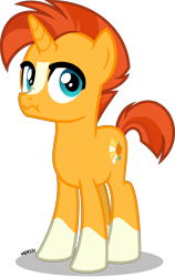 Size: 4000x6330 | Tagged: safe, artist:orin331, imported from derpibooru, sunburst, pony, unicorn, absurd resolution, blaze (coat marking), coat markings, colt, colt sunburst, cute, cutie mark, facial markings, foal, horn, looking at you, male, raised tail, scrunchy face, simple background, socks (coat marking), socks (coat markings), solo, sunbetes, tail, teenager, transparent background, wavy mouth, younger